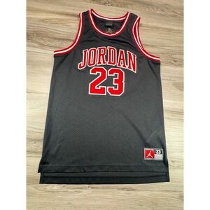 Jordan 23 Basketball Jersey Black‎ Red Youth XL 13-15 Years Y2K
